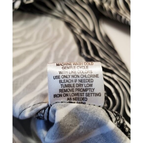 EUC Vintage Zebra Print Light Cotton Jacket 3/4 Sleeve and Cinched Waist -Size S - Picture 10 of 10